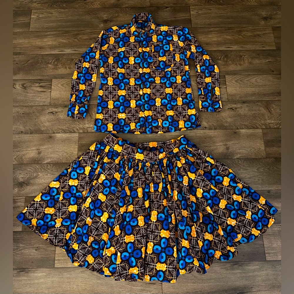 Kay’s Klodin African Print Women’s Skirt Shirt Set